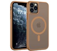 HGH Magnetic Case for iPhone 11 Pro Max 6.5 Inch for MagSafe Wireless Charging Compatible Translucent Matte for 11 pro max Thin Shockproof Case Camera protect for iPhone 11 Pro Max - Coffee