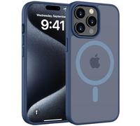 HGH Magnetic Case for iPhone 15 Pro Max 6.7 Inch for MagSafe Wireless Charging Compatible Translucent Matte Thin Shockproof Case Camera protect for iPhone 15 Pro Max phone case - Navy Blue