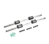 HGH15 Linear Guide Rail 500mm | 2 Rails & 4 Slide Blocks for CNC / 3D Printers/Industrial Machines | High Accuracy 0.02mm Error, DB Back - to - Back Design