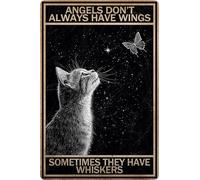 HGIEJPTIK Cat Tin Sign Metal Sign I'm Going To Let Goo Fix It Because If I Fix It I'm Going To Jail,Bedroom Family Bar Cafe Wall Decor 12x16Inch