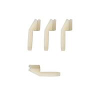 hGiesXgyN 20 pcs Nylon Swing Keepers Fit 2mm Rod For RC Airplanes Electric Planes Foam Model Accessories(20 pcs white)