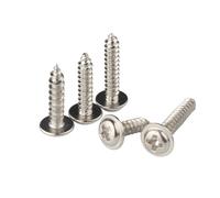 hGiesXgyN 50pcs 100pcs Servo Screws M2.5x12mm PWA Cross Self-tapping With Pad Head Self Tapping For FUTABA For JR For HITEC For MKS For EMAX For KST(Silver 50pcs)