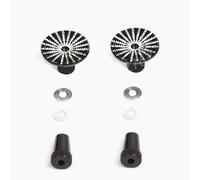 hGiesXgyN CNC Aluminium M3 3mm Thumb Stick Umbrella Thumbstick For FU/JR Controller Transmitter RC Helicopter Airplane Car Quadcopter(Nero)
