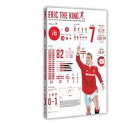 HGIEWHW French Football Player Eric Cantona Poster Canvas Posters Frame-style 08x12inch(20x30cm)