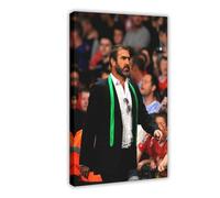 HGIEWHW French Football Player Eric Cantona Poster Canvas Posters Frame-style 08x12inch(20x30cm)