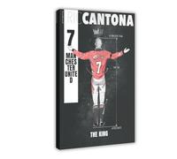 HGIEWHW French Football Player Eric Cantona Poster Canvas Posters Frame-style 12x18inch(30x45cm)