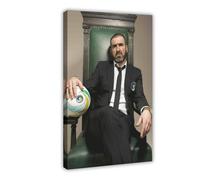 HGIEWHW French Football Player Eric Cantona Poster Canvas Posters Frame-style 12x18inch(30x45cm)