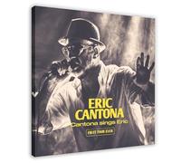 HGIEWHW French Football Player Eric Cantona Poster Canvas Posters Frame-style 20x20inch(50x50cm)