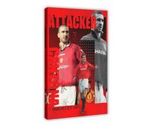 HGIEWHW French Football Player Eric Cantona Poster Canvas Posters Frame-style 24x36inch(60x90cm)