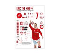HGIEWHW French Football Player Eric Cantona Poster Canvas Posters Unframe-style 12x18inch(30x45cm)