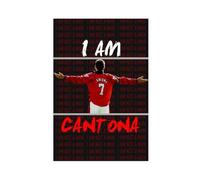 HGIEWHW French Football Player Eric Cantona Poster Canvas Posters Unframe-style 12x18inch(30x45cm)