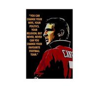 HGIEWHW French Football Player Eric Cantona Poster Canvas Posters Unframe-style 24x36inch(60x90cm)