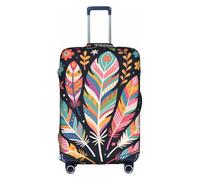 HGIUYDRD Beautiful Feathers Print Luggage Cover - Suitcase Covers for Luggage with Elastic Stretch Fabric, Four Sizes