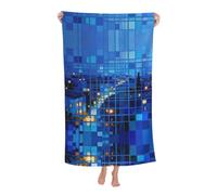 HGIUYDRD Blues City Print Soft Microfiber Beach Quick-Dry Large Beach Towel for Pool, Travel and Outdoor Use