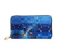 HGIUYDRD Blues City Print Women's Wallet, Stylish Compact Small Wallets with Full-Print Two-Sided Design