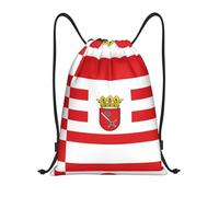 HGIUYDRD Bremen banner Print Lightweight Drawstring Backpack Stylish Gym Bag and Beach Bag for Travel and Fitness