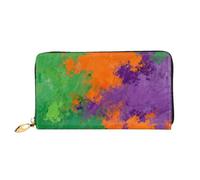 HGIUYDRD Colorful Graffiti Print Women's Wallet, Stylish Compact Small Wallets with Full-Print Two-Sided Design