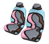 HGIUYDRD Deconstructing the Silhouette Print Car Seat Cover, Pink Seat Covers with Full-Print Design, Elastic Car Seat Protector