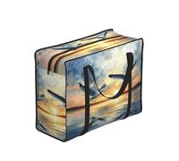 HGIUYDRD Flying Seagulls Print Reusable Grocery Bags Tote Bag for Travel Picnic Camping, World Cup Souvenir Gift Bag