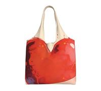 HGIUYDRD Forever Love Print Canvas Tote Bag for Women, Cute and Spacious Large Tote Bag for Work and Everyday Use