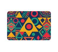 HGIUYDRD Geometric Patterns Print Washable Rug, Non-Slip Muddy Mat for Front Door, Bedroom, Living Room and More