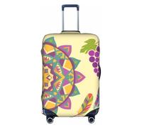 HGIUYDRD Grapes and Feathers Print Luggage Cover - Suitcase Covers for Luggage with Elastic Stretch Fabric, Four Sizes