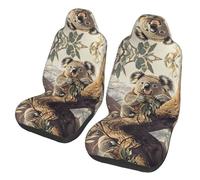 HGIUYDRD Koala on the Tree Print Car Seat Cover, Pink Seat Covers with Full-Print Design, Elastic Car Seat Protector