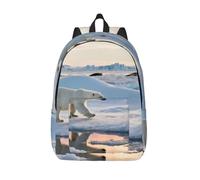 HGIUYDRD polar bear Print Cute Animal Print Backpack - Dinosaur and Shark Backpack, Lightweight Travel Backpack