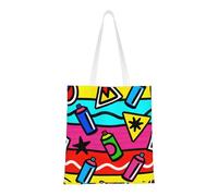 HGIUYDRD Pop Art Spray Can Print Canvas Handheld Shopping Tote Bag for Work, Shopping, Travel Large Capacity Tote Bag
