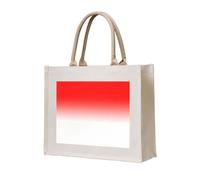 HGIUYDRD Red and White Pattern Print Canvas Tote Bag Reusable Grocery Bag, Beach Bag and World Cup Gift for Daily Use