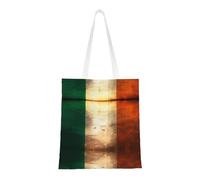 HGIUYDRD Retro Irish flag Print Canvas Handheld Shopping Tote Bag for Work, Shopping, Travel Large Capacity Tote Bag