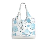 HGIUYDRD Small bubble Print Canvas Tote Bag for Women, Cute and Spacious Large Tote Bag for Work and Everyday Use