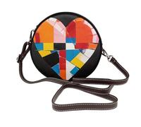 HGIUYDRD Splicing hearts together Fashionable Bag - Personalized Shoulder Bag with Two-Sided Print for Valentine's Day Gift