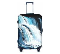 HGIUYDRD Turbulent River Print Luggage Cover - Suitcase Covers for Luggage with Elastic Stretch Fabric, Four Sizes