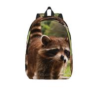 HGIUYDRD Two little raccoons Print Cute Animal Print Backpack - Dinosaur and Shark Backpack, Lightweight Travel Backpack