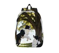 HGIUYDRD Two puppies Print Cute Animal Print Backpack - Dinosaur and Shark Backpack, Lightweight Travel Backpack