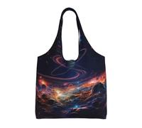 HGIUYDRD Uranus Print Canvas Tote Bag for Women, Cute and Spacious Large Tote Bag for Work and Everyday Use
