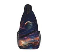 HGIUYDRD Uranus Print Crossbody Chest Bag, Trendy Sling Bag Lightweight Hiking Backpack for Daily Use