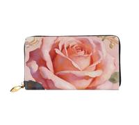 HGIUYDRD Vintage Rose Print Women's Wallet, Stylish Compact Small Wallets with Full-Print Two-Sided Design