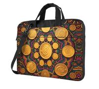 HGIUYDRD Yellow Circle Print Stylish Laptop Bag Versatile Work Tote Bag for Women, Laptop Case for Use