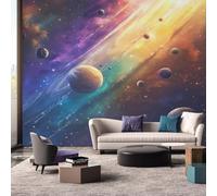 hgjdjhnf Wallpaper Planet - Photo Wallpaper Universe Starry Sky Nebula Pattern - Living Room Bedroom Decoration - Wall Decoration - Motif Wallpaper,300cmx210cm