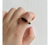 HGJH Womens Rings, Bohemian Handmade Freshwater Pearl Elastic Cord Adjustable Rings Blood Stone Natural Stone Open Rings Reiki Stones Gem Jewelry For Women Girl Wedding Jewelry Gift