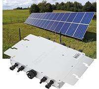 HGJHJJHK 1600W Solar Grid Tie Inverter,IP65 Waterproof Automatic Identification AC Voltage High Accuracy Micro Inverter, WiFi Solar Photovoltaic Power System Made Of Aluminum Alloy,Constructive23