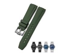 HGJHJJHK 21mm Rubber Watchband For L3.781.4.9 HydroConquest Conquest Black Blue Gray Green Watch Strap