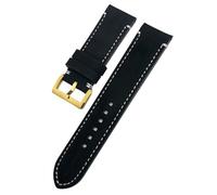HGJHJJHK 23mm 22mm Genuine Cowhide Watchbands For Zenith For Tudor Black Bay Bronze Blancpain Handmade Brown Leather Watch Strap