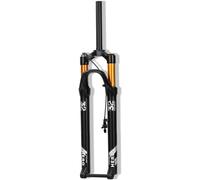 HGJHJJHK 27.5 29inch MTB Boost Fork Thru Axle 15x110mm Straight/Tapered Tube Air Suspension Fork 100MM Travel Remote Lockout Front Fork,Straight Tube,27.5in