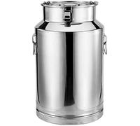HGJHJJHK 4-8L Milk Can, 201 Stainless Steel Milk Jug Milk Bucket Wine Pail Barrel Tea Canister Tote Jug With Sealed Lid For Liquid Storage,8L,Constructive23