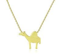 HGJHJJHK Accessories 925 Sterling Silver Necklace for Women Cartoon Camel Trendy Minimalist Women's Pendant Necklaces Unique Dainty Korean,Gold