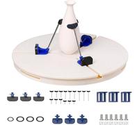 HGJHJJHK Adjustable Pottery Machine Turntable Clamp, Ceramic Pottery Trimming Turntable Tools with Automatically Find The Center, Pottery Repair Turntable Sculpting Wheel for Family, School