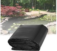 HGJHJJHK Black Hdpe Pond Liner 2x3m 3.5x6m 5x5m 6x8m 7.5x10m 10x10m 12x15m, Flexible & Impermeable Pond Lining, Ideal For Koi & Fish Pools Fountains And Streams, 0.12mm Thick, 3x5m/10x16.5ft